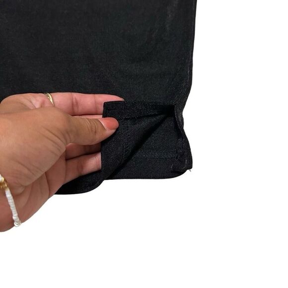 Nina Piccalino Vintage Black Short Sleeve Vintage Pearlescent Button Minimalist - Picture 5 of 7